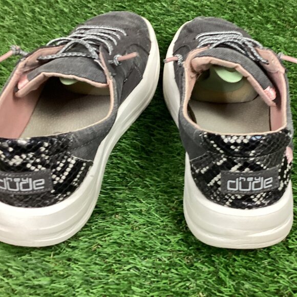 Hey Dude Karina "Jet Black" Canvas Ultralight Outsole 9 - Picture 7 of 12